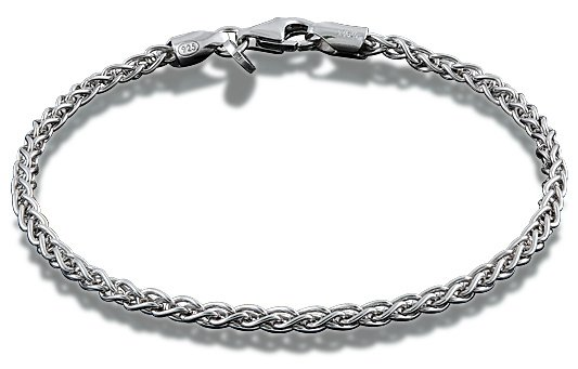 Zilveren armband met een lengte van 19 cm