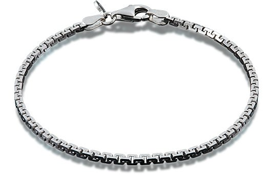 Zilveren armband met een lengte van19 cm