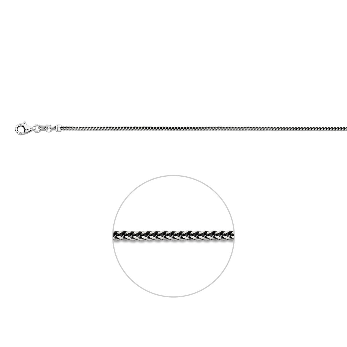 Zilveren collier oxi 1.5mm 45cm