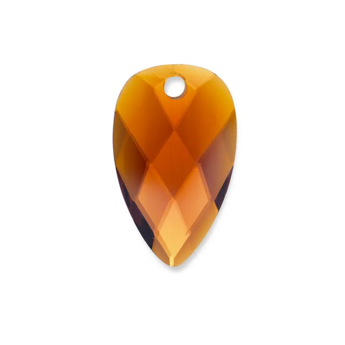 Hanger Edelsteen - Facet Blossom Citrien Quartz - 33mm