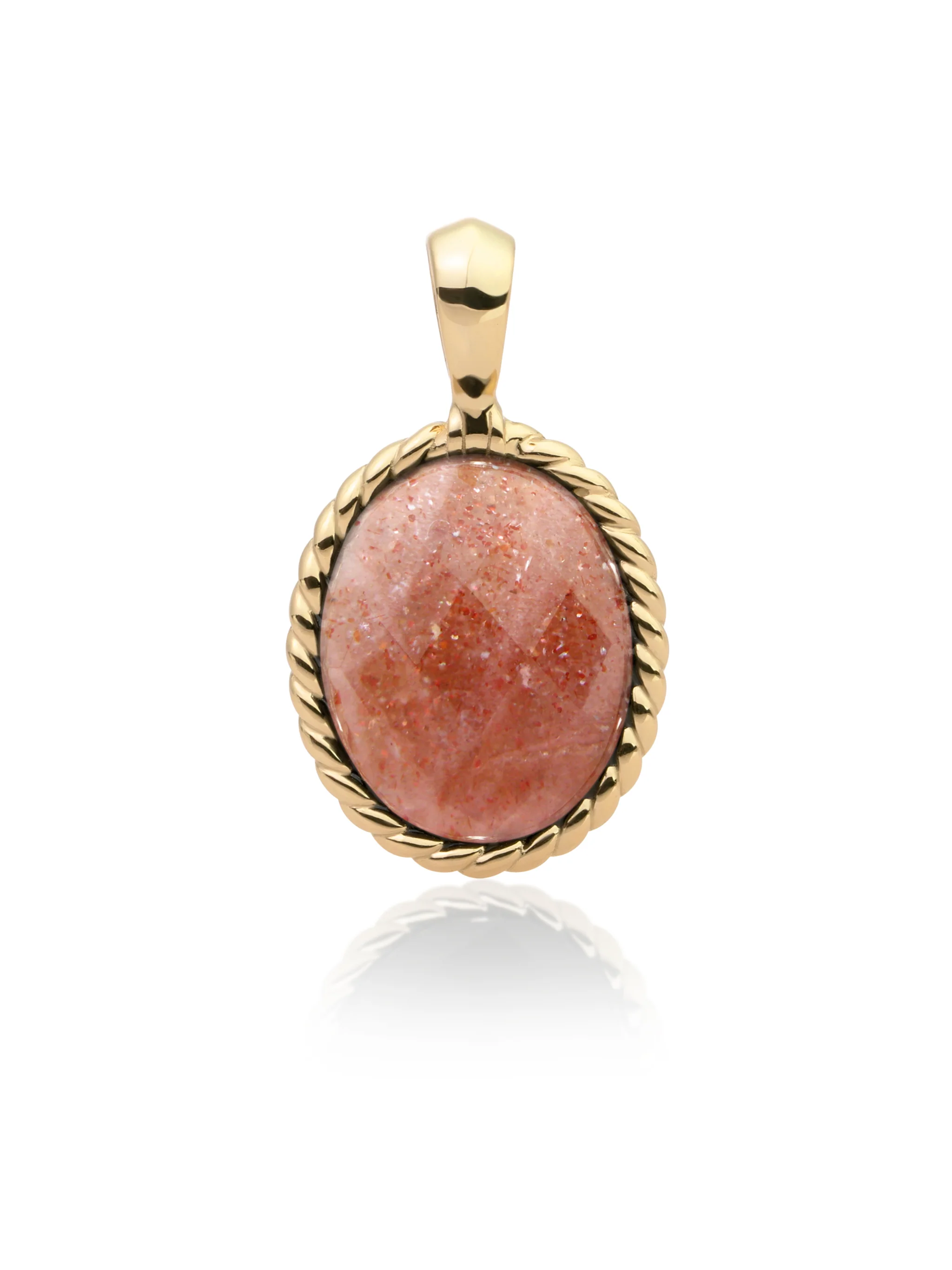 Twist Pendant | Sunstone