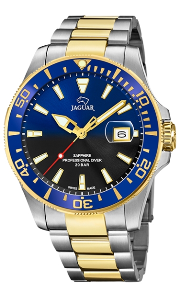 De JAGUAR EXECUTIVE J863/3 is een elegante polshorloge in de categorie horloges. Dit uurwerk biedt een verfijnde stijl en functionaliteit die bij elke gelegenheid past. Draag het om je linker- of rechterpols als een stijlvol accessoire om je outfit te completeren. Perfect voor zakelijke gelegenheden of een avondje uit.