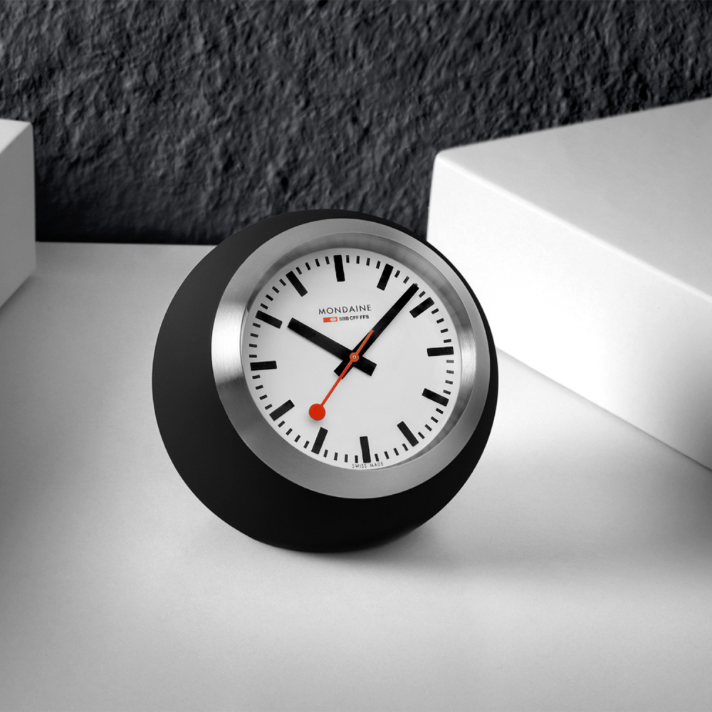 Tafelklokje zwart siliconen 