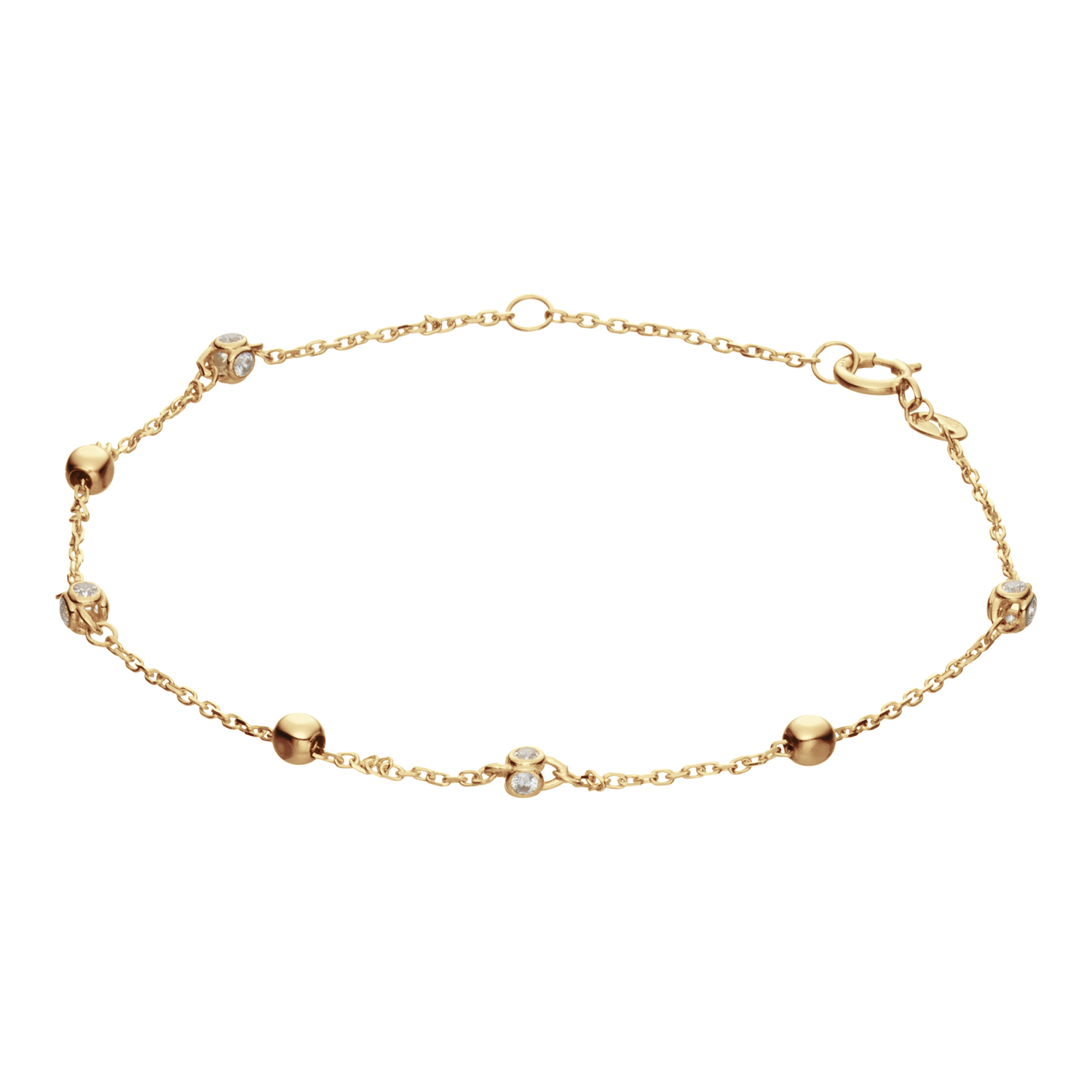 GLOW - 204.2125.19 - Schakelarmband - Goud - Zirkonia