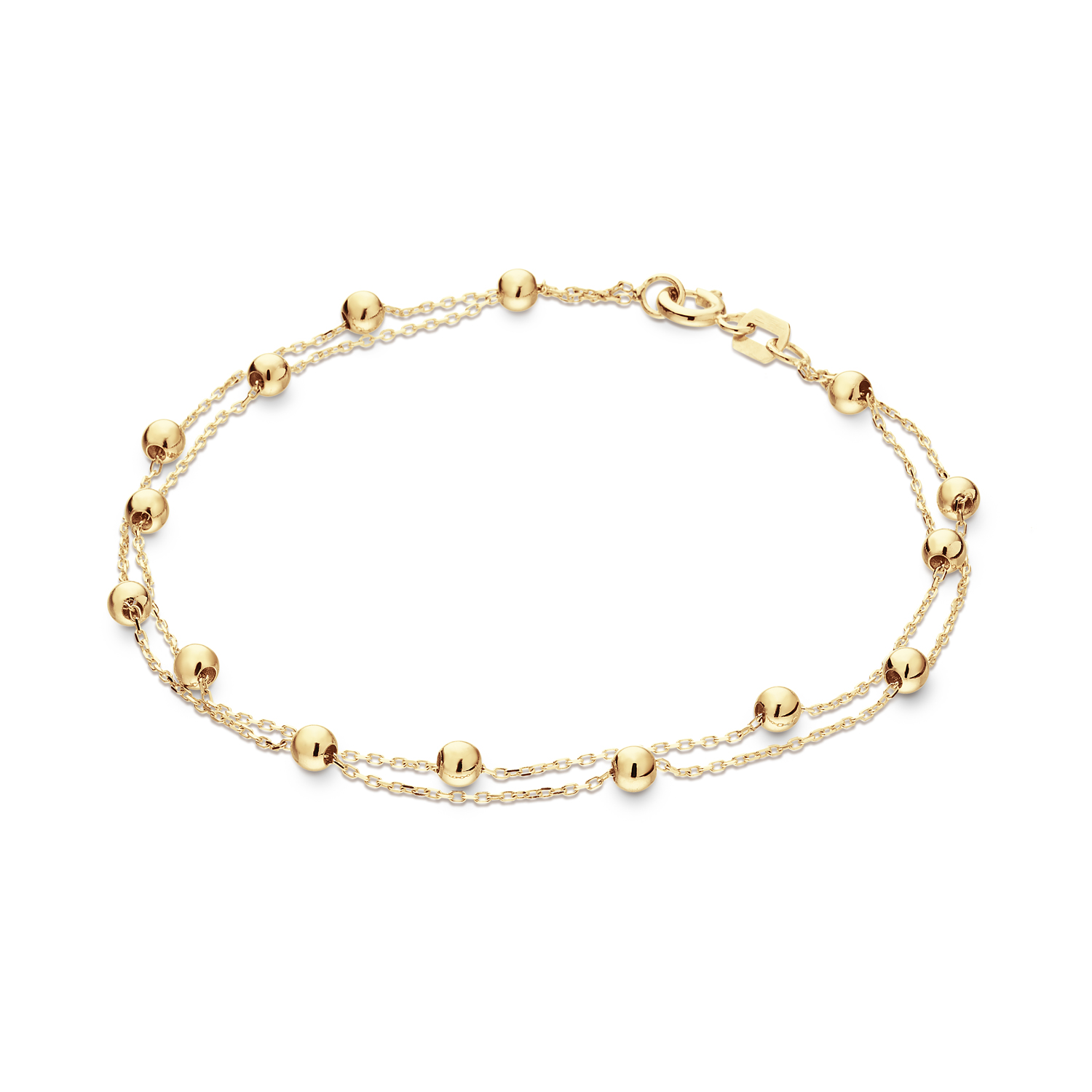 Het lijkt net alsof je twee armbanden draagt met dit deze armband met bolletjes  van Glow! Prachtig om alleen te laten shinen maar natuurlijk ook in combinatie met meerdere armbanden. Draag jij hem binnenkort om je pols?

GLOW
Benadruk jouw stijl met de verfijnde sieraden van GLOW en laat je inspireren door de uitgebreide collectie 14 karaats gouden sieraden van de hoogste Europese kwaliteit. Ontworpen om elke dag te dragen. Naast tijdloze ontwerpen bestaat de collectie ook uit hippe sieraden; zoals minimalistische gouden kettingen en grafische oorknopjes. Wil je een beetje extra stralen? Kies dan voor flonkerende zirkonia of ga voor luxe met onze geraffineerde diamanten sieraden.
  
  Specificaties
  - 204.2131.19
  - Armband
  - 14 karaat goud
  - Lengte: 18,5cm