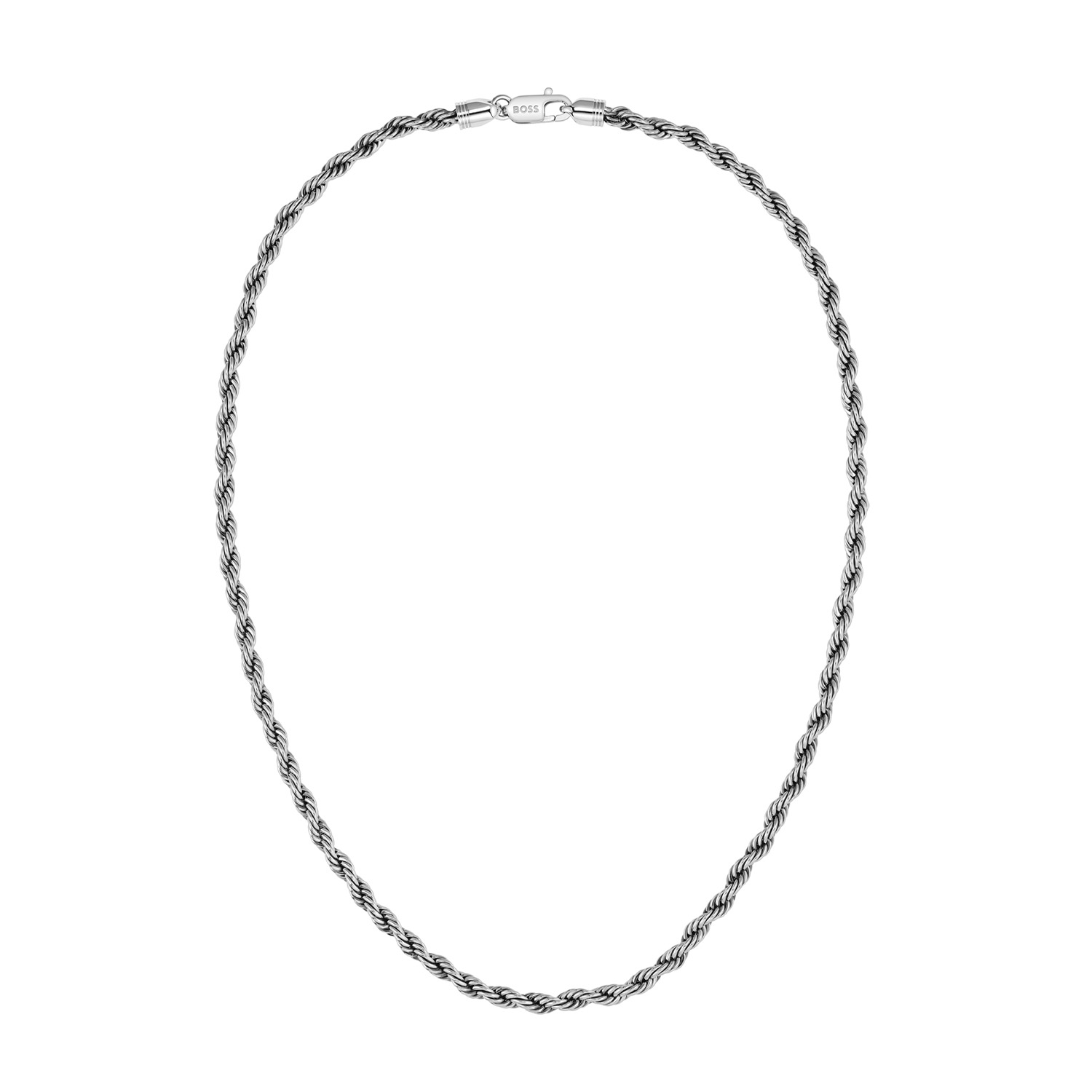 BOSS JEWELS HBJ1580839 MYLES ESSENTIALS Heren Ketting 55cm
Deze stijlvolle stalen heren schakelketting straalt kracht en elegantie uit. Gemaakt van hoogwaardig roestvrij staal, is de ketting duurzaam, kleurvast en geschikt voor dagelijks gebruik. De zilverkleurige koord ketting van BOSS uit de MYLES ESSENTIALS serie met artikelnr. HBJ1580839 sluit met een karabijnsluiting en heeft een lengte van 55cm. Goed te combineren met de bijpassende sieraden van BOSS.

Het merk: HUGO BOSS is afgestemd op levensstijlen waar het gaat om kwaliteit en precisie. Het wereldwijde fashionlabel is verdeeld in twee merken: BOSS en HUGO. Het merk BOSS biedt geavanceerde, moderne horloges gericht op kwaliteit en design om een onberispelijke look te cre&euml;ren &ndash; of het nu zakelijk, casual of sportief is. Ontdek de nieuwe horlogecollectie die bewijst dat details echt het verschil maken.

 Specificaties:
- Artikelnr: HBJ1580839
- Schakelketting
- Materiaal: Staal
- Zilverkleurig
- Lengte: 55cm