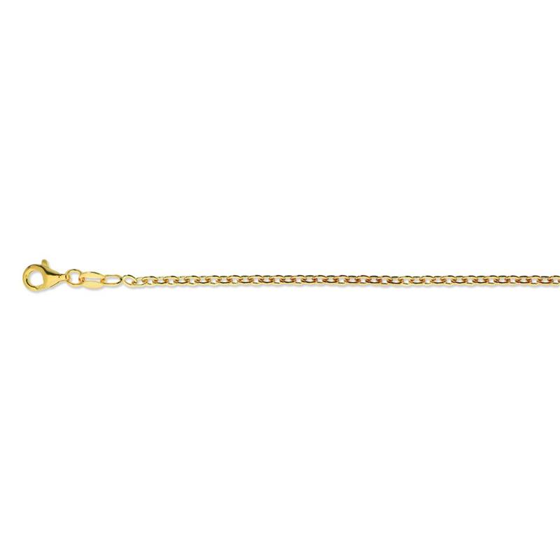 Zilver Verguld  Anker Schakel Collier