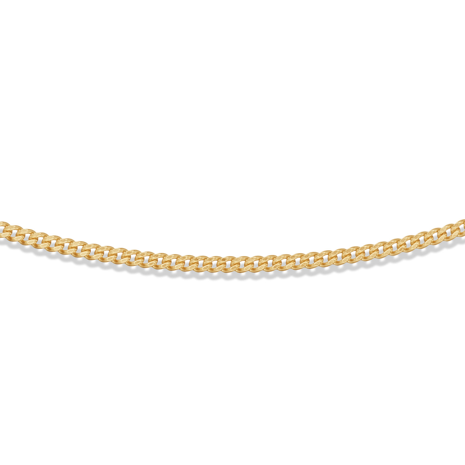 Zilver Verguld Gourmet Schakel Collier 50cm
