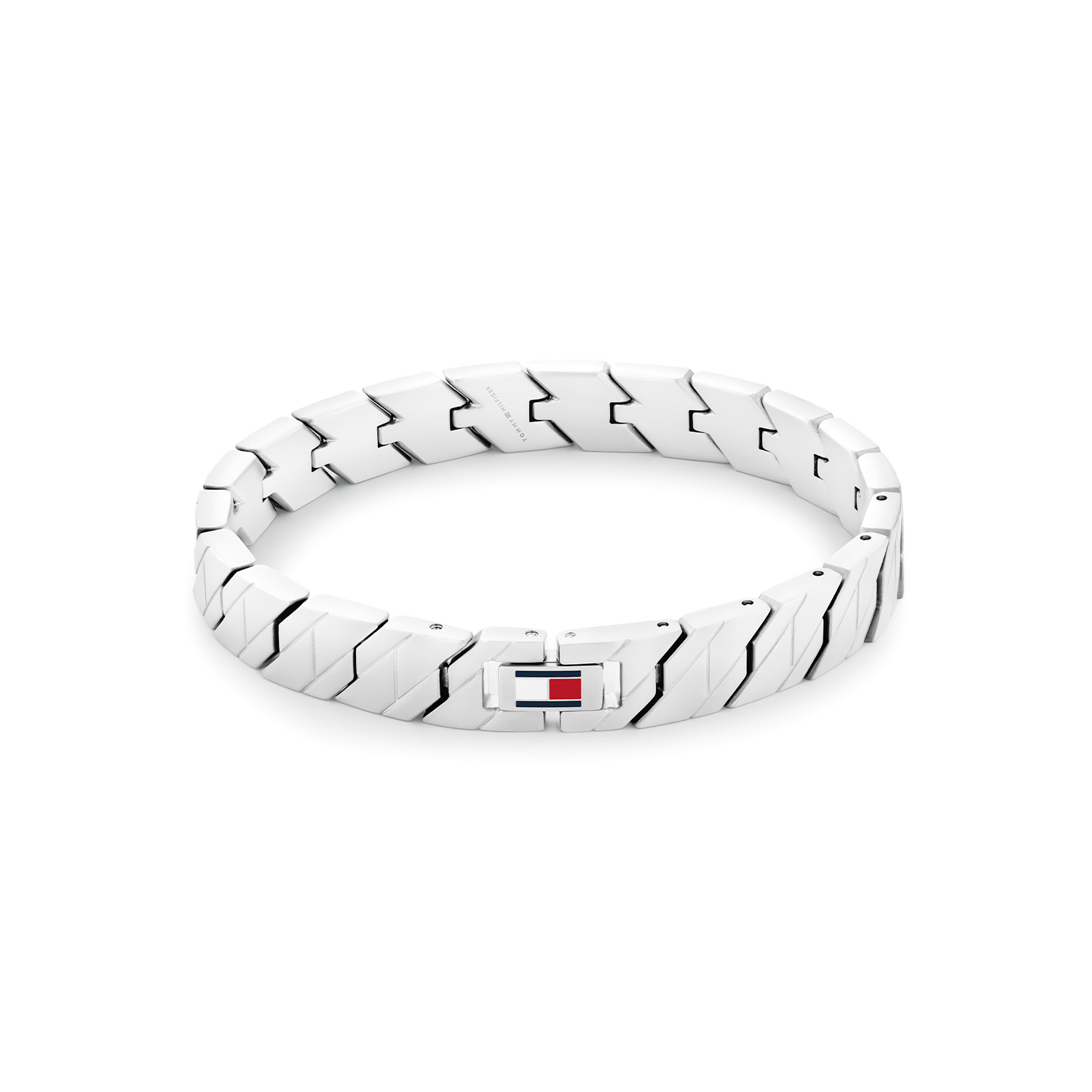 Tommy Hilfiger Lars Staal Heren

Overig:
Lengte: 190.0 mm
Breedte: 10.0 mm
Hoogte: 3.0 mm
Dikte: 3.0 mm
Kleur: Zilverkleurig
Materiaal: Staal
Bewerking: Gepolijst