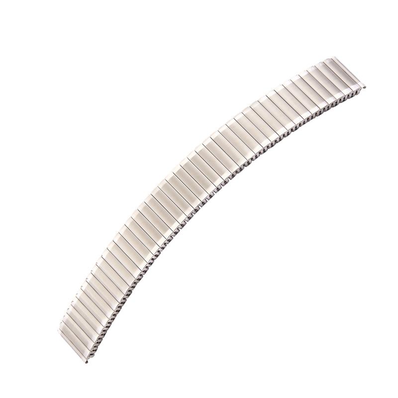 De Hoprlogeband Bear Rekband 18-16 Mat-glans Staal (modelnummer BE2143) is een stijlvolle horlogeband met een gewicht van 9,8 gram. Uitgerust met een uitrekbare stretchband en een zilverkleurige roestvrijstalen uitvoering, heeft deze band een breedte van 18 mm. Draag hem comfortabel om uw pols als een elegante aanvulling op uw horloge.