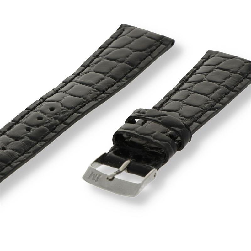 Dit is een zwarte horlogeband van het merk Morellato uit de serie Liverpool