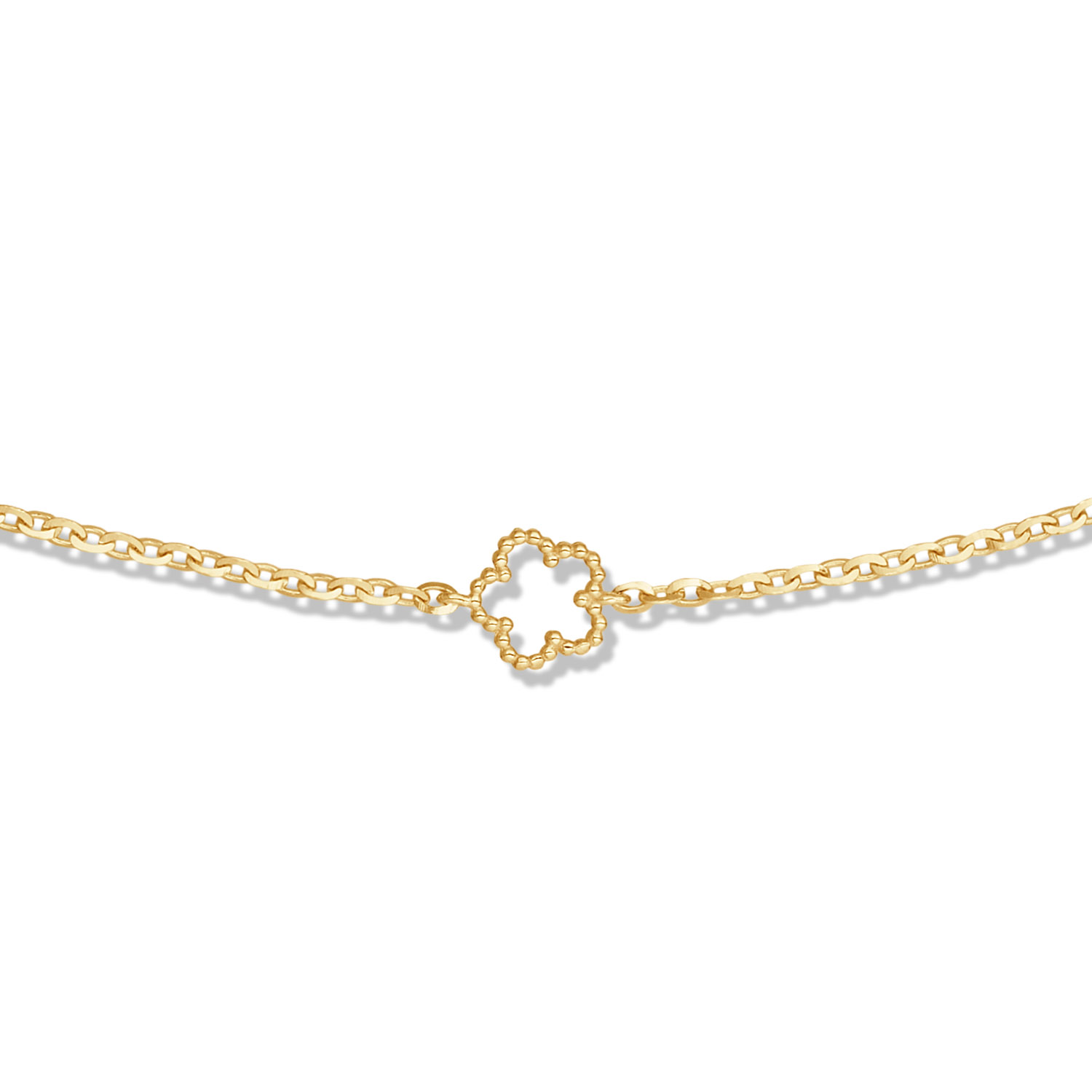 Gouden Collier met Open Bloem