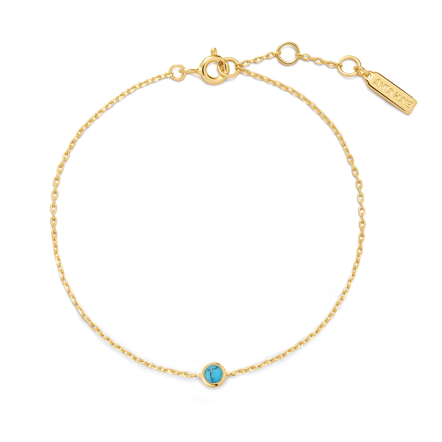 Ge&iuml;nspireerd door de relaxte, bohemian kusttrend van dit seizoen, combineert deze solitaire armband delicate schakels voor een subtiele, verfijnde textuur. De rustgevende turquoise kleur voegt een vleugje kalmte toe aan elke outfit.

HET MERK
Ge&iuml;nspireerd door de laatste fashion trends is Ania Haie het toonaangevende sieradenmerk voor hoogkwalitatieve maar ook betaalbare zilveren sieraden, zonder op de kwaliteit in te leveren. Iedere collectie is gebaseerd op de laatste catwalktrends, waardoor Ania Haie snel tot h&eacute;t sieradenmerk voor stijlbewuste consumenten is verkozen. Elk sieraad wordt ontworpen om te combineren met andere sieraden waardoor je je eigen look kunt cre&euml;ren. Maar ook zijn Ania Haie sieraden opvallend genoeg om op zichzelf te dragen.

SPECIFICATIES
- Ania Haie
- Armband
- 925 zilver met gold plating
- Lengte 18,5cm
- AH B073-01G
