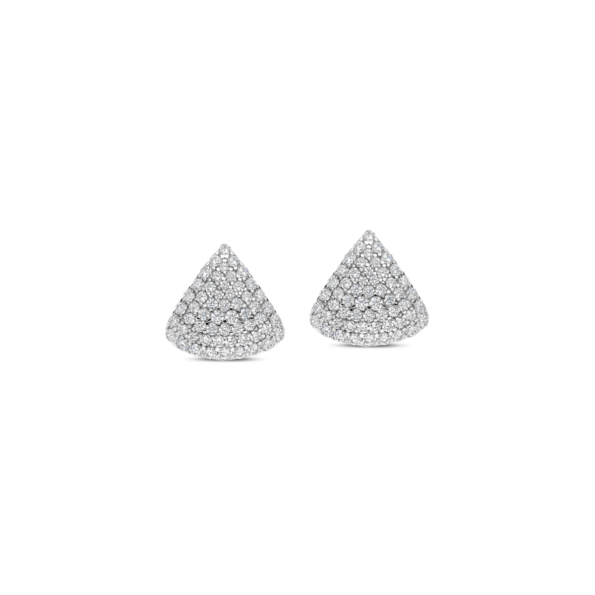Oorbelstekers in waaiervorm zijn verfijnde juwelen gemaakt van 925 sterling zilver, volledig bezet met zirkonia. Deze zilverkleurige oorstekers hebben een elegante uitstraling en wegen slechts 3,9 gram. Perfect om toe te voegen aan zowel alledaagse als formele outfits voor een vleugje luxe en stijl. Draag ze met opgestoken haar om de sprankeling te accentueren. 