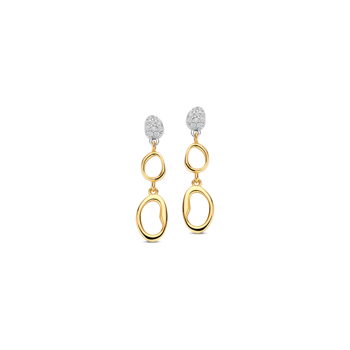 De Naiomy Verguld Zilveren Oorbellen N6I56 zijn verfijnde oorstekers van 925 sterling zilver, verguld in een elegante bicolor kleur. Perfect om dagelijks te dragen of voor speciale gelegenheden. Combineer met andere zilveren of gouden sieraden voor een chique uitstraling.