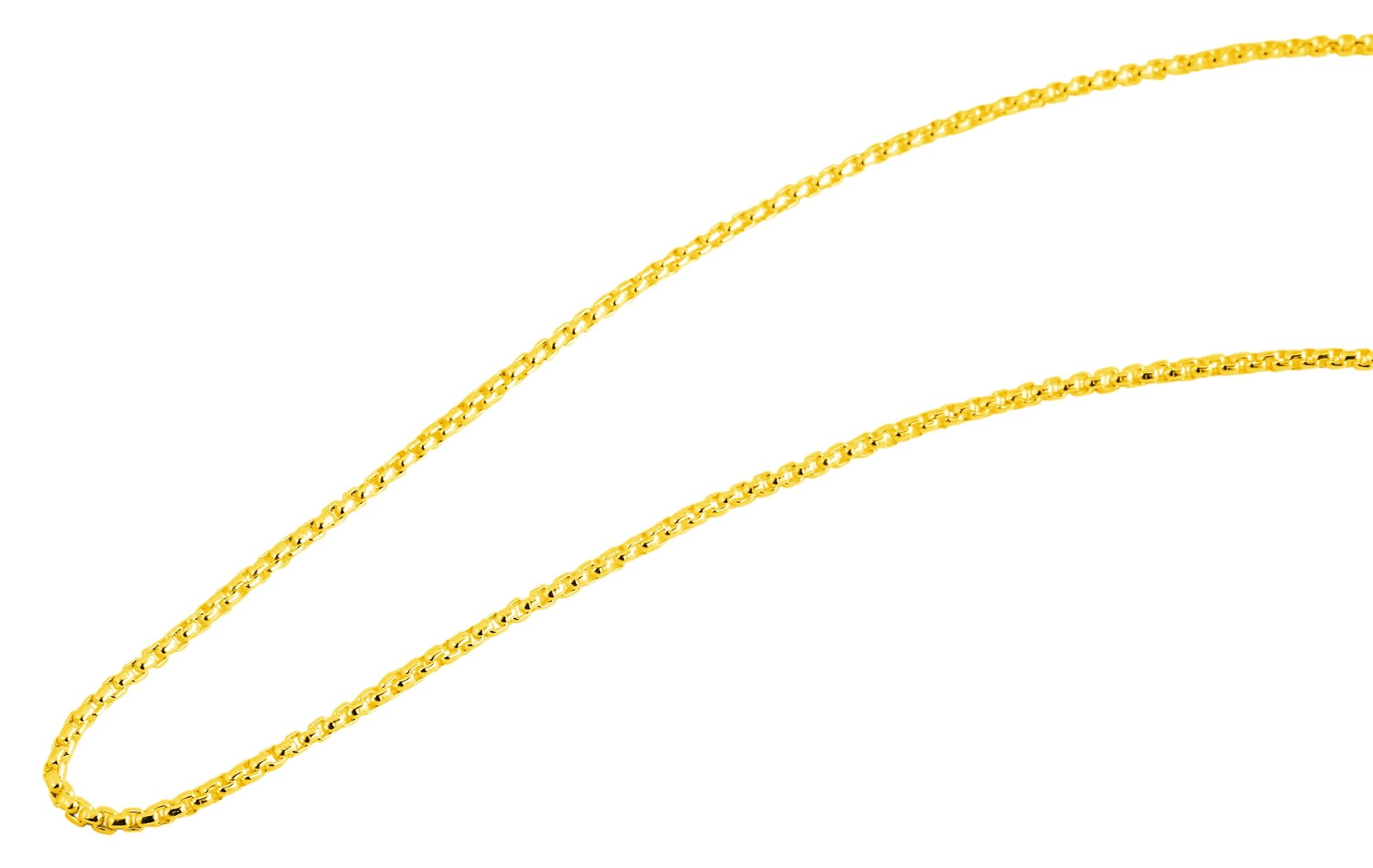 stalen verguld ketting 55cm