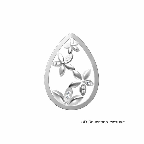 MY iMenso 251721 Goccia Insignia "Flowerly" Fantasy 