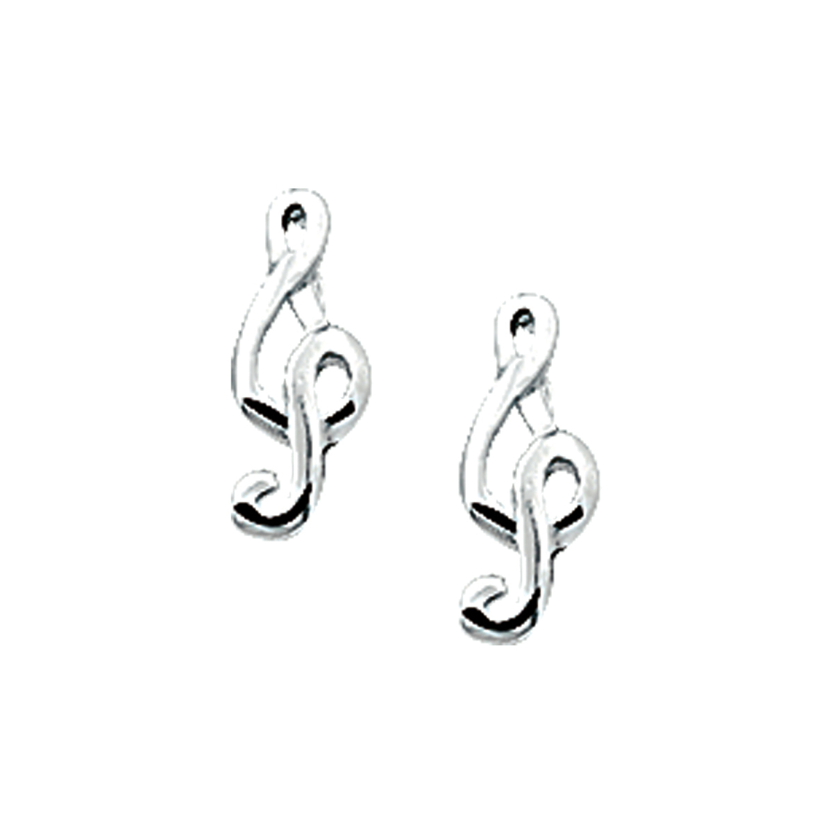Beschrijving: Zilveren oorknoppen met een muzieksleutel. 
Doelgroep: dames
Breedte: 4 mm
Hoogte: 9.5 mm