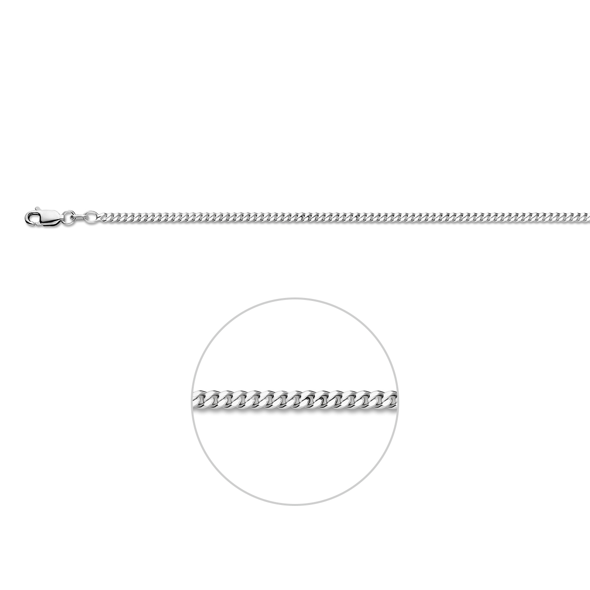 Breedte: 2.4 mm
Langste lengte: 50 cm