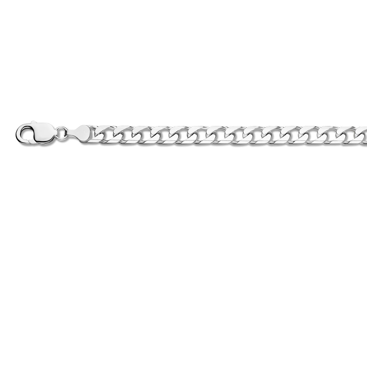 Beschrijving: De moderne man weet dat sieraden allang niet meer alleen voor vrouwen zijn! Draag jouw set casual met een spijkerbroek of met een knipoog bij een wat meer zakelijke look. Details: Zilveren collier met geslepen gourmet schakel.
Breedte: 7.5 mm
Langste lengte: 60 cm