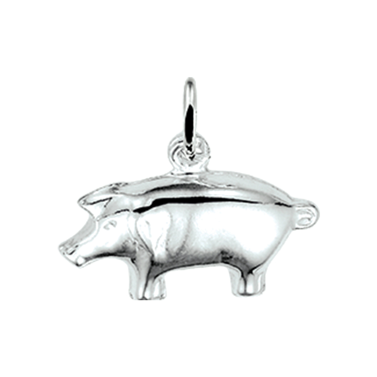 hanger varken zilver wit
