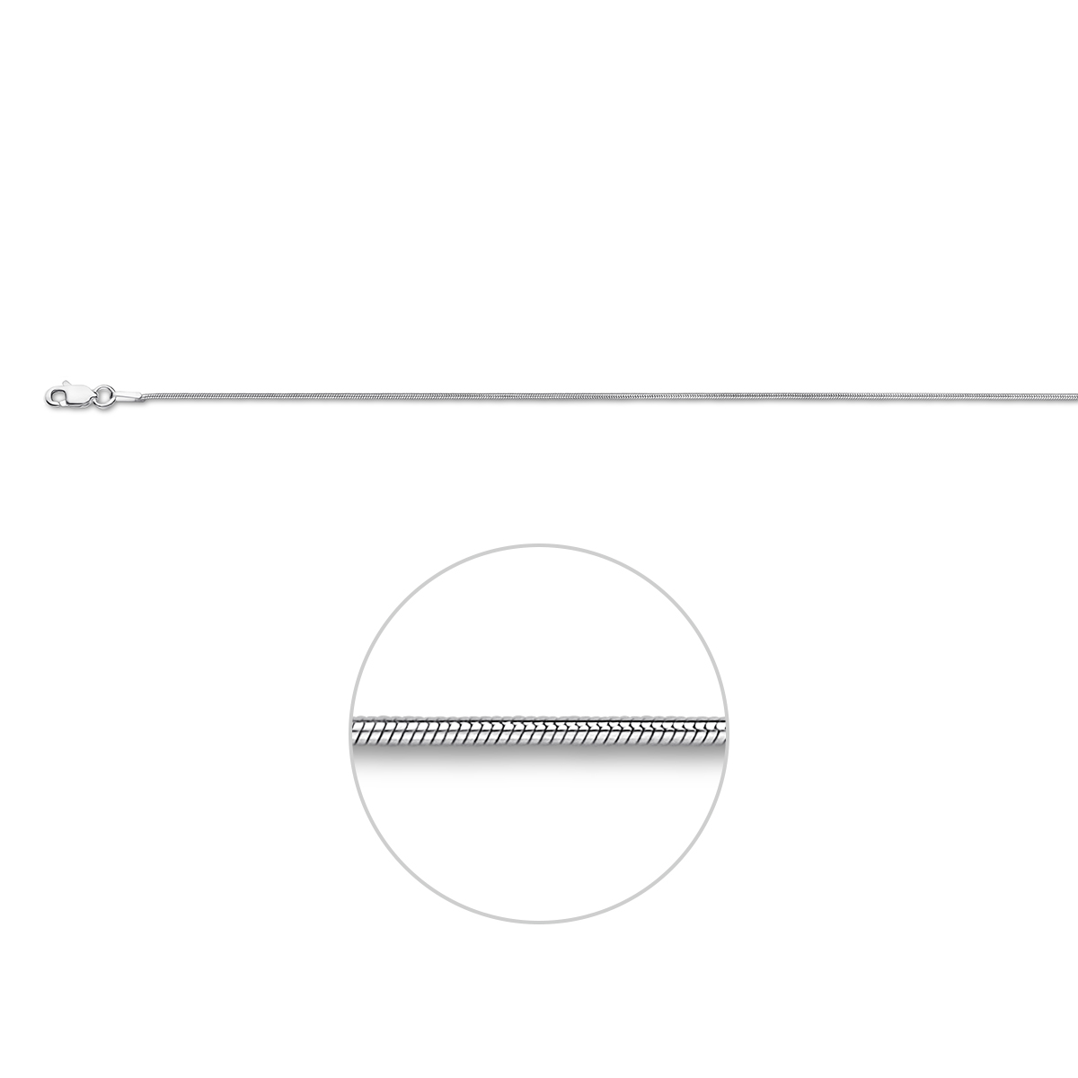 Het ZILVEREN SLANGER COLLIER SLANG 45CM 0.9MM, modelnummer 1011473, is een verfijnde ketting van 2.94g massief 925 sterling zilver. Met een breedte van 0,9 mm biedt het een elegante glans. Perfect te dragen als een subtiele statement-ketting, ideaal voor zowel dagelijks als formeel gebruik. Combineer met zilveren sieraden voor een complete look.