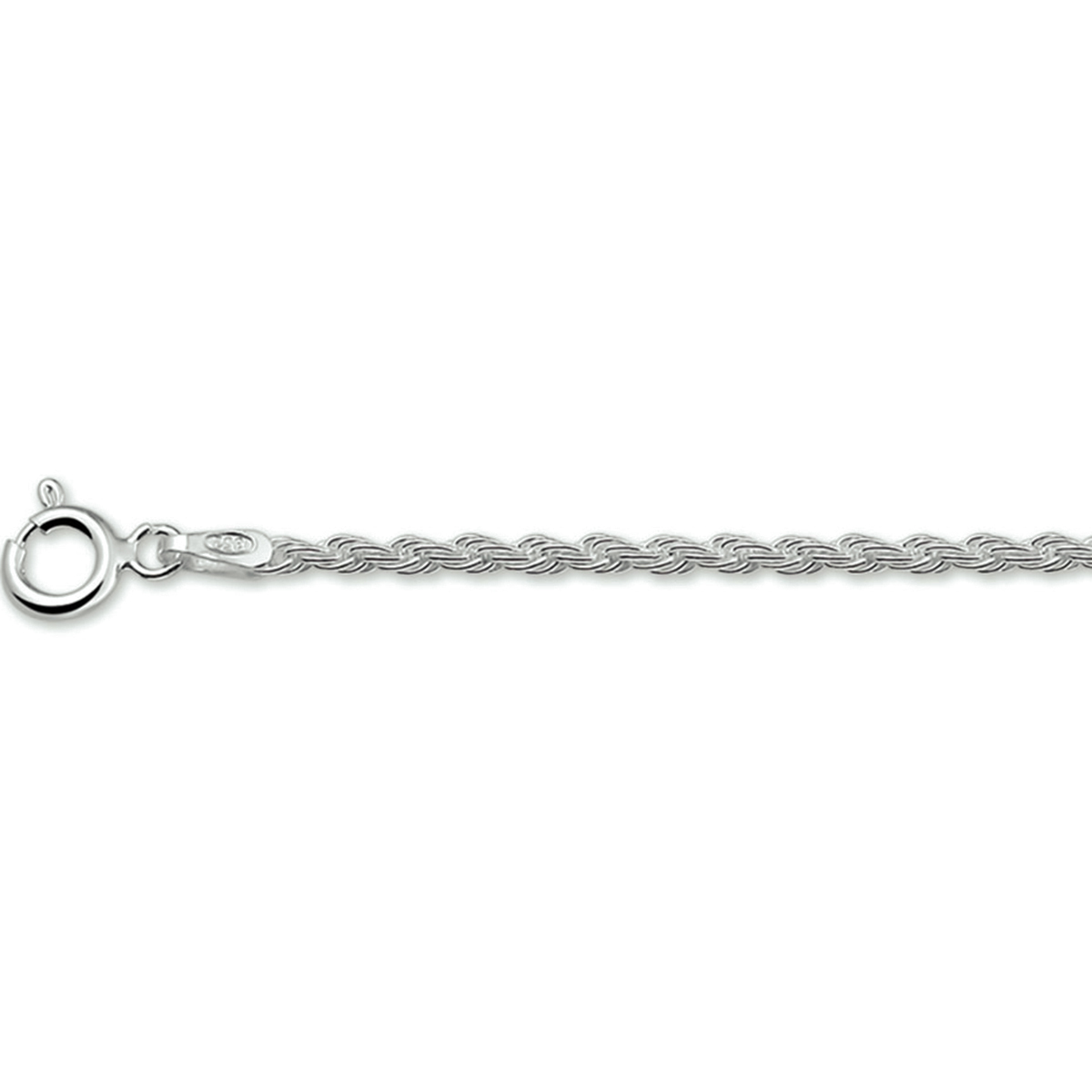 Zilv. koord armband 2.0mm 19cm