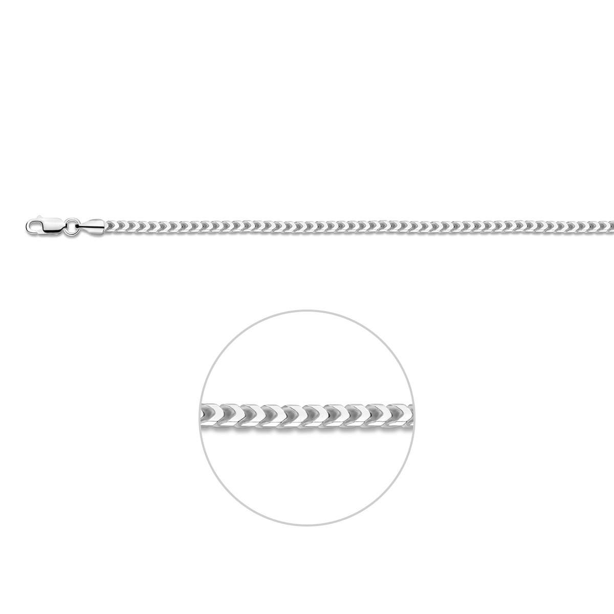 Beschrijving: Zilveren collier met een gourmet schakel. Het collier heeft een schakelbreedte van 3mm en een draaglengte van 50cm. Uitgevoerd met een karabijn sluiting.