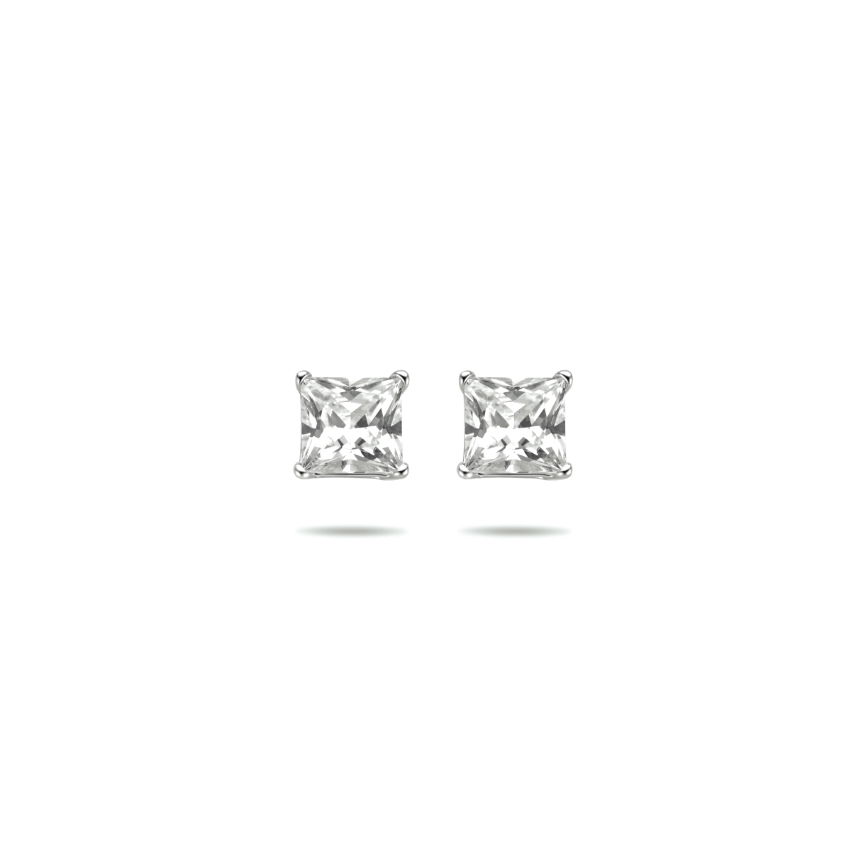 De zilveren oorknoppen, model KA1306165, zijn gemaakt van  zilver en hebben een prachtige transparante zirconia edelsteen in prinses slijpvorm. Met een gewicht van 2,24 gram en nikkelvrije samenstelling zijn ze comfortabel te dragen. Perfect om dagelijks te dragen of bij speciale gelegenheden, voegen ze een subtiele elegantie toe aan elke outfit.