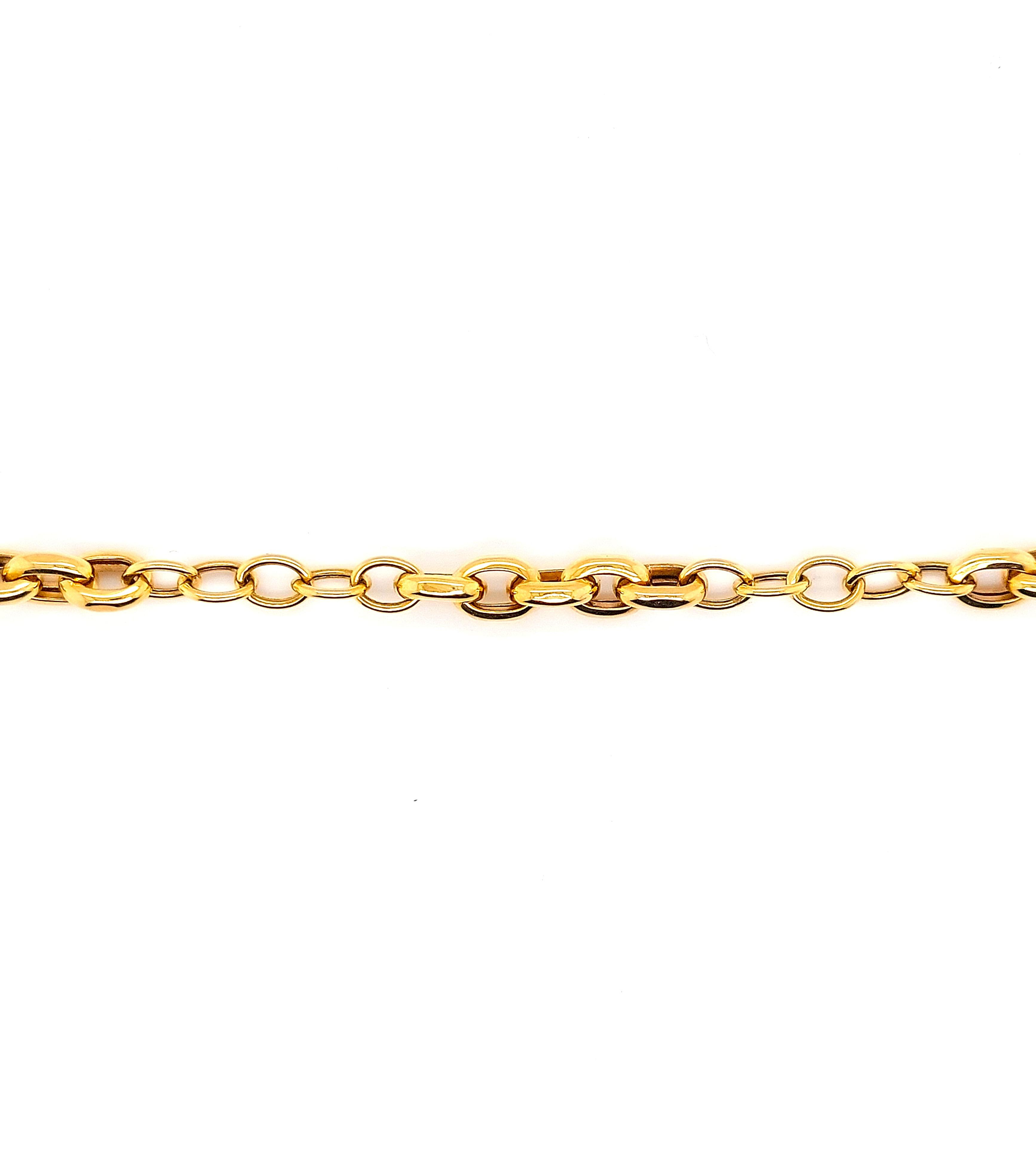 14 karaat gouden jasseron armband