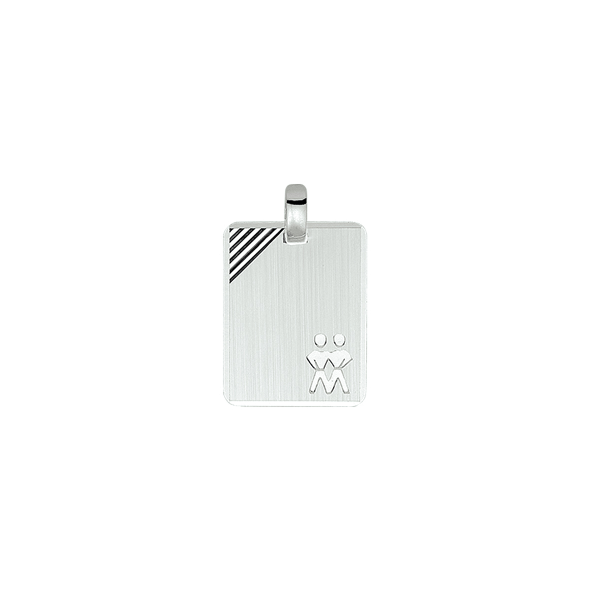 graveerhanger sterrenbeeld gediamanteerd zilver gerhodineerd