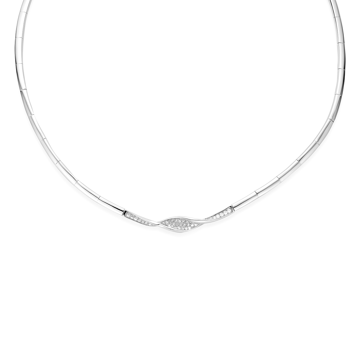 Collier zirkonia 8,5 mm 42 + 3 cm