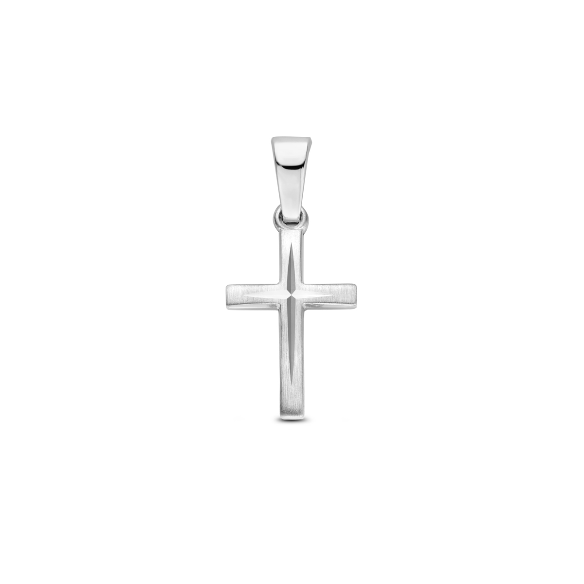 Zilveren hanger, kruis