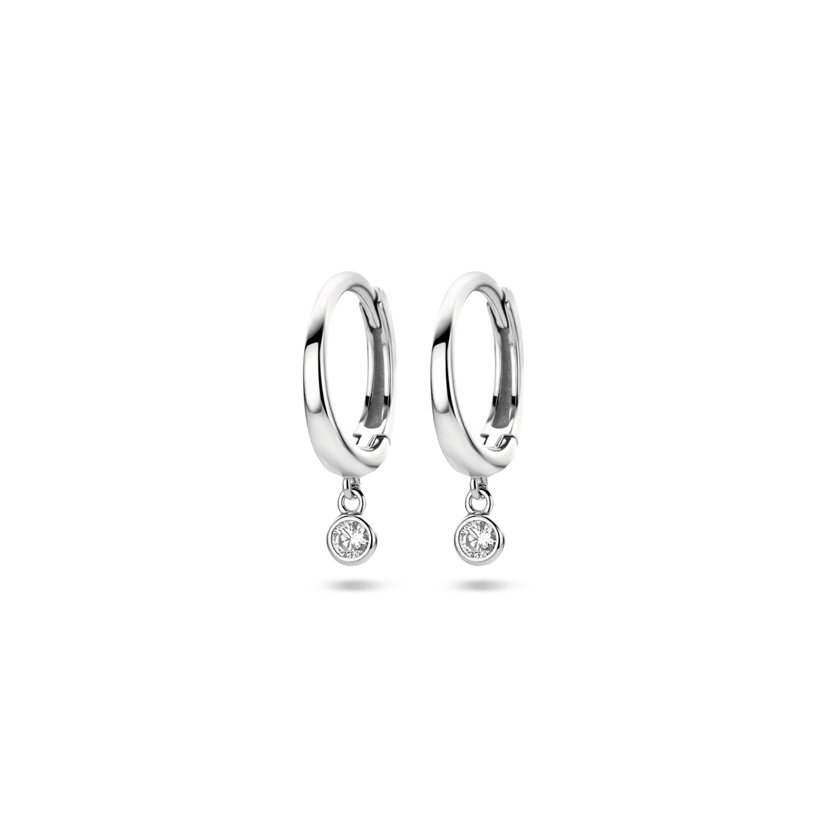 Klapoorringen zirkonia 16 mm | 1340476