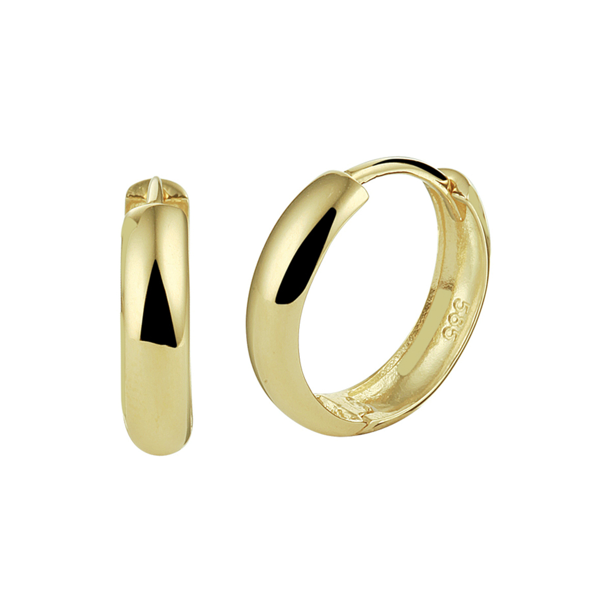 Beschrijving: Klassieke geelgouden klapcreolen met een afmeting van 15x3.5mm uitgevoerd met een stevige scharnier sluiting. Door het simplistische design zijn deze klapcreolen perfect te combineren met andere sieraden uit onze collectie of vanuit je eigen sieraden stash.