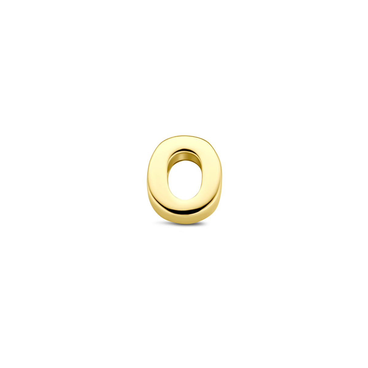 14k Geelgouden hanger uitgevoerd met een letter.
