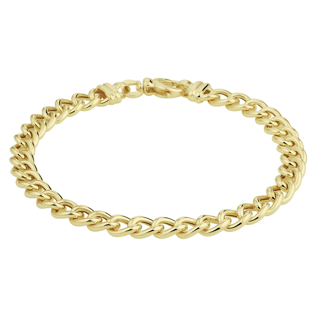 Het GEELGOUDEN GOURMETTE ARMBAND (modelnummer 4022857) is een gouden armband van 19 cm met een veerslot. Het is 6 mm breed, goudkleurig en weegt 7.3 gram. Dit glanzende sieraad is perfect om iedere dag te dragen voor een elegante uitstraling. Combineer het met andere gouden sieraden voor een complete look.