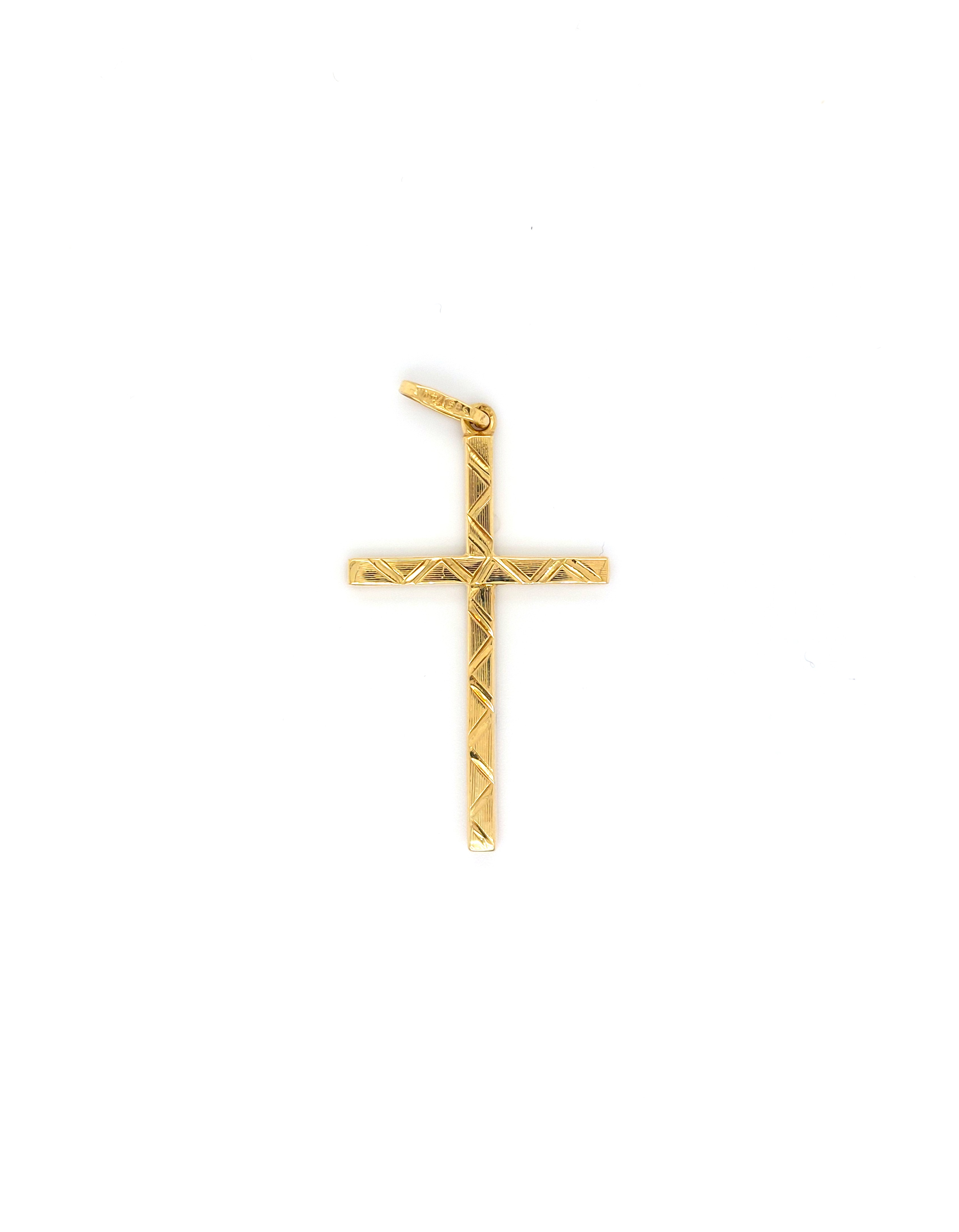Het product "Gouden Kruis Motief" met modelnummer HBCOLLECTIE is een stijlvolle hanger, behorend tot de categorie "Juweel". Deze hanger is ontworpen als een verfijnd sieraad dat perfect past bij elke gelegenheid. Draag deze hanger aan een elegante ketting om een klassieke en verfijnde uitstraling te cre&euml;ren, ideaal voor dagelijks gebruik of speciale gelegenheden.