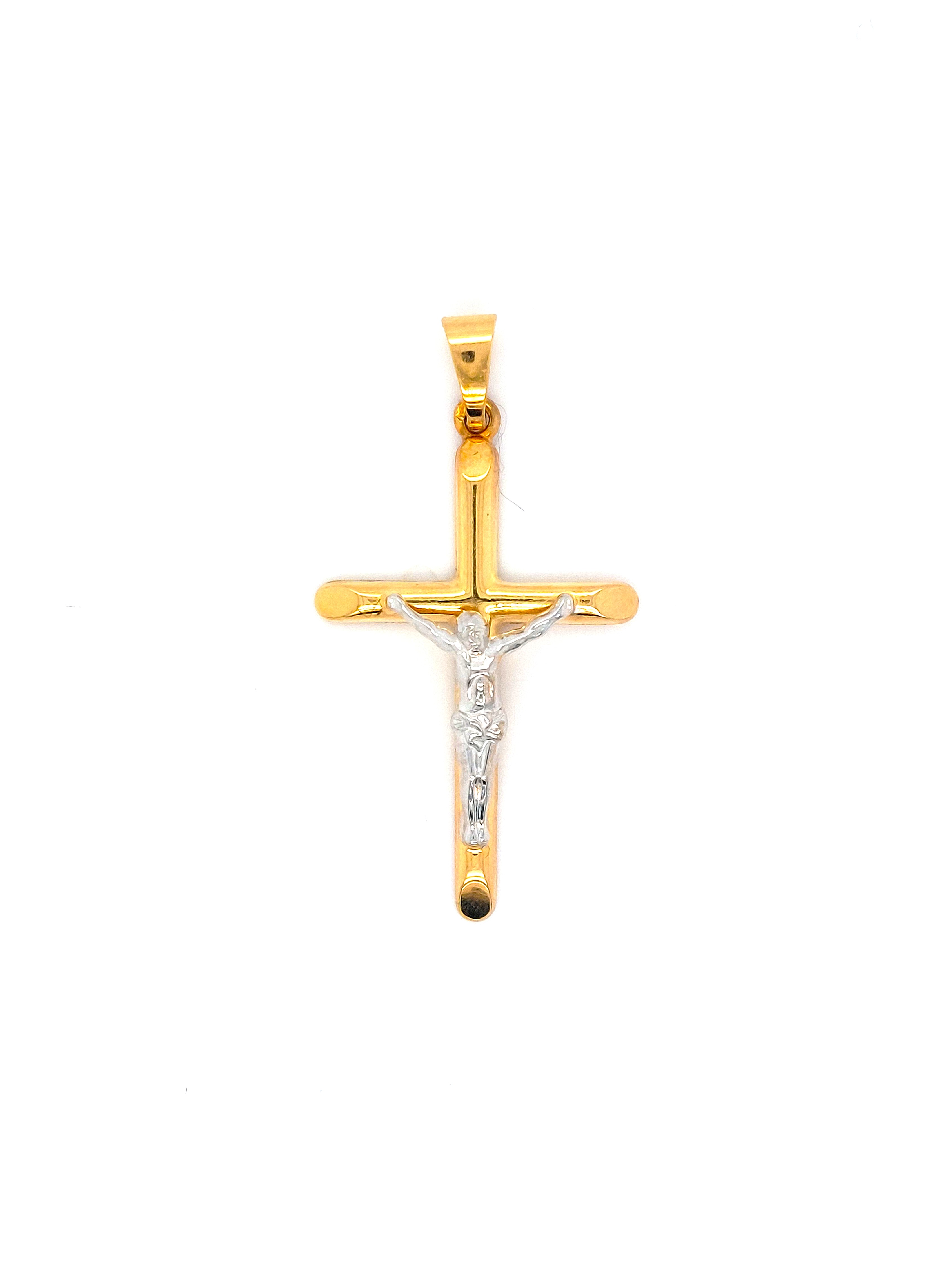 Het product "Gouden Kruis" met modelnummer HBCOLLECTIE is een prachtige hanger van een onbekend merk. Deze hanger valt onder de categorie "Sieraad" en het type is "Hanger". Het beste draag je deze elegante hanger aan een verfijnde gouden ketting, perfect voor zowel alledaagse als speciale gelegenheden. Een tijdloze aanvulling op elke sieradencollectie.