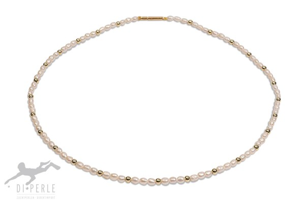 Productinformatie "3.0x4.0 SWZP ketting 925/VG wit 42 cm"
Soorten parels:	Zoetwater gekweekte parels
Kraalgrootte:	3.0-4.0
Legering:	925/VG
Lengte:	42 cm