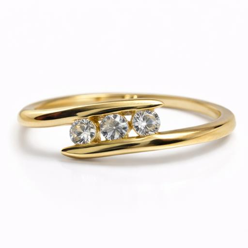 De Gouden Slag Ring in klemzetting met 3 zirkonia's is een prachtige vriendschapsring van 14-karaats goud. Deze goudkleurige ring in maat 54 schittert bij elke gelegenheid. Draag hem als symbool van vriendschap en elegantie. Perfect voor dagelijks gebruik of speciale gelegenheden, past bij elke outfit. Een tijdloos cadeau voor uw dierbaren.