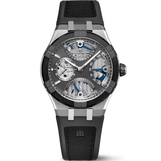 Dit is een horloge van het merk Maurice Lacroix gemaakt voor heren.
De specificaties zijn als volgt:
Kastmaat: 43 mm
Waterdichtheid: 10 ATM / 100 Meter / 330 Feet
Dit horloge heeft de volgende functies/eigenschappen:
Datumaanduiding
Dagaanduiding