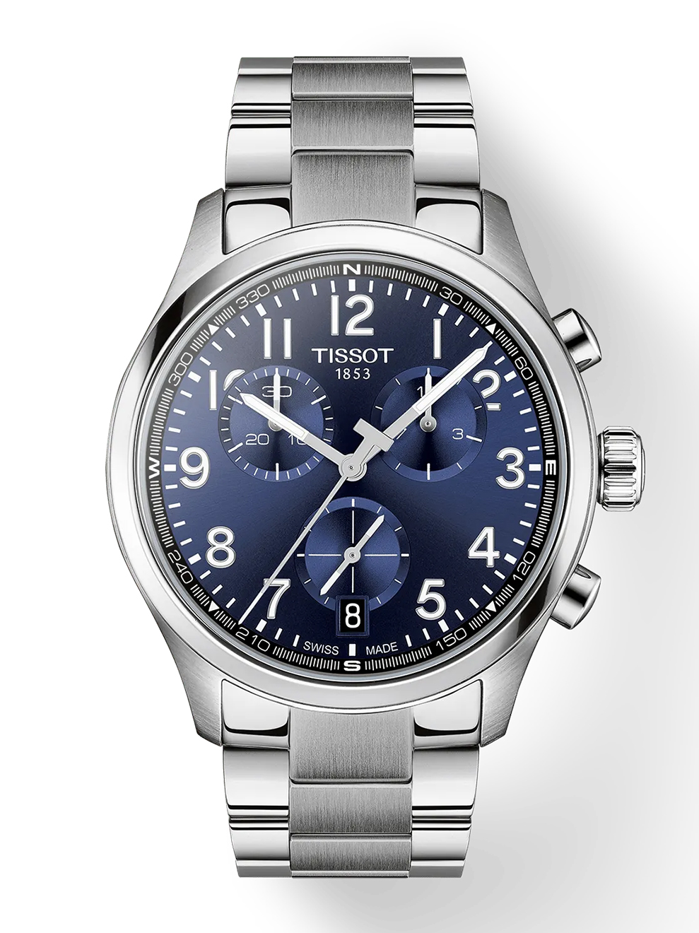 De Tissot Chrono L sluit zich aan bij de Tissot XL-familie in 42 mm. Ge&iuml;nspireerd door de Chrono XL is dit horloge ideaal voor wie op zoek is naar een sportieve en elegante chronograaf, met Zwitserse technologie en een moderne stijl. Het G10.212 chronograaf-quartz uurwerk zorgt voor precisie en betrouwbaarheid. Daarnaast is het horloge waterbestendig tot een druk van 10 bar (100 meter/330 voet) en biedt het goede afleesbaarheid bij weinig licht dankzij de Super-LumiNova&reg; coating op de wijzervormige wijzers. Banden kunnen eenvoudig worden verwisseld dankzij Tissots gebruiksvriendelijke quick strap change-systeem. 

Diameter:42 mm
Kast van 316L roestvrij staal
Krasbestendig saffierglas met antireflecterende coating
