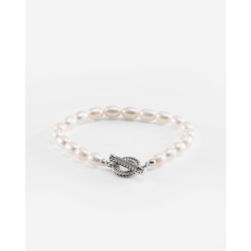 Bracelet Barbara Full Pearl Silver