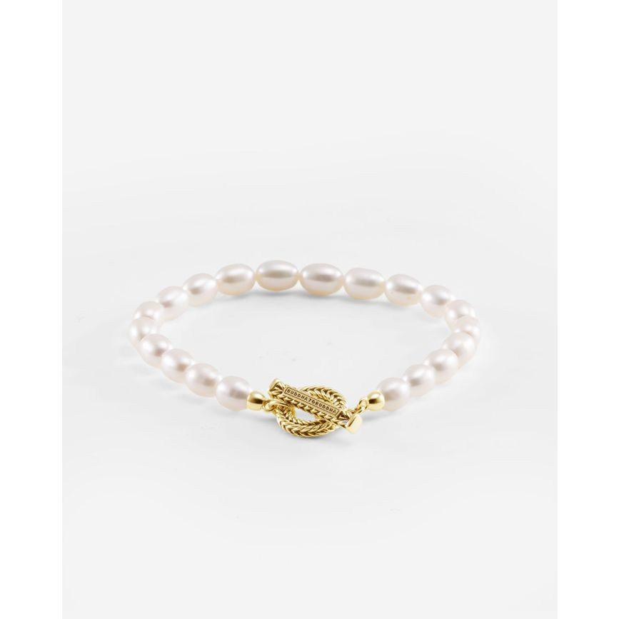 Buddha to Buddha Bracelet Barbara Full Pearl Gold Vermeil