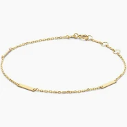 JACKIE GEELGOUDEN ARMBAND TRIPLE BAR