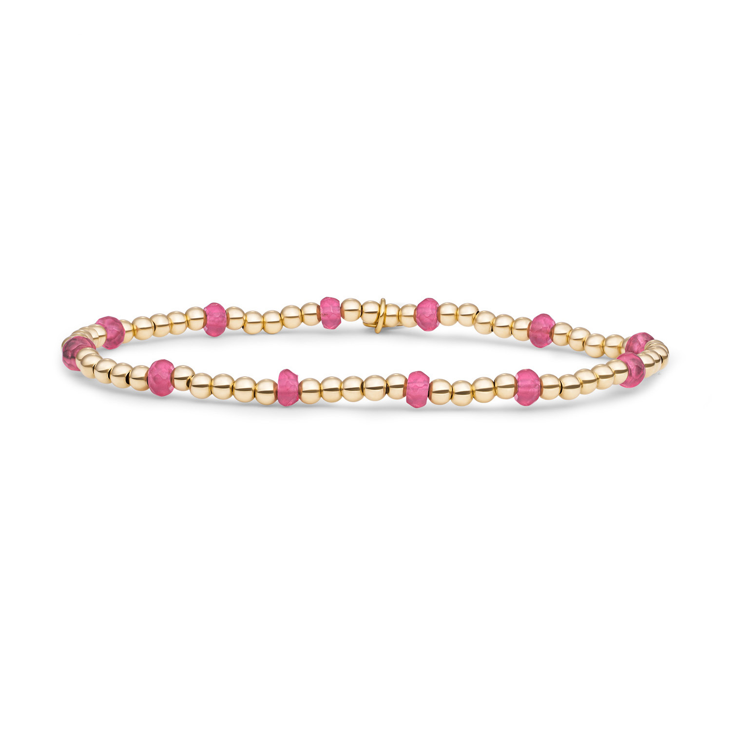 Sparkling Jewels Bracelet | Candy Jade Reverse Roundel - Gold