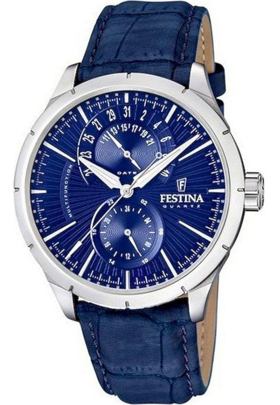 De Festina horloge F16573/7, een stijlvolle polshorloge, heeft een elegante wijzerplaat en een duurzame behuizing. Ideaal voor dagelijks gebruik en speciale gelegenheden. Draag het om uw pols met de bijgeleverde verstelbare band voor optimaal comfort en stijl. Perfect te combineren met zowel formele als casual outfits voor een tijdloze uitstraling.