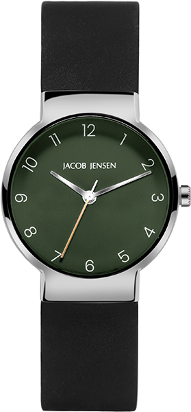 Dit is een horloge van het merk Jacob Jensen gemaakt voor dames.
De specificaties zijn als volgt:
Kastmaat: 29 mm
Kastdikte: 7
Bandlengte: 20
Bandbreedte: 16
Waterdichtheid: 5 ATM / 50 Meter / 165 Feet