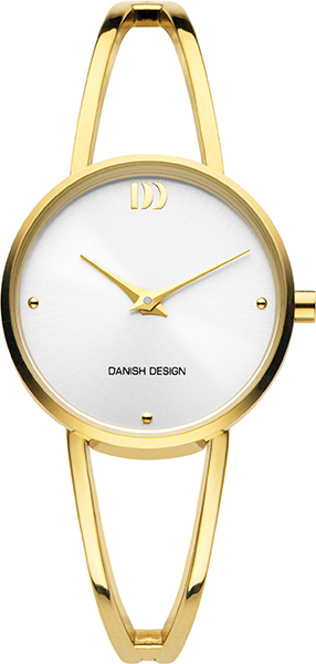 Danish Design dames pols horloge uit de Chloe collectie staal met stalen band goudkleurig. 